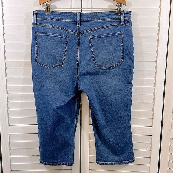 Talbots Capri Jeans Size 12P Pedal Pusher Crop Stretch - Picture 10 of 13